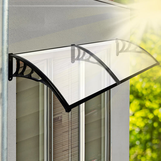 Mountview Window Door Awning Outdoor 1M x 2.4M Transparent 1x2.4M