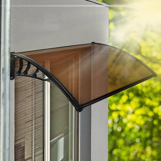 Mountview Window Door Awning Outdoor 1M x 1.2M Brown 1x1.2M