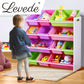 12Bins Kids Toy Box Bookshelf Organiser Display Shelf Storage Rack Drawer