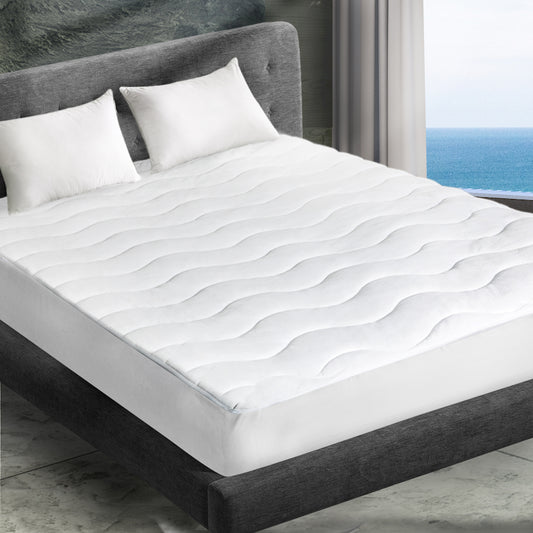DOUBLE Cool Mattress Topper Protector - White