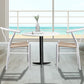 Jett Set of 2 Dining Chairs Rattan Seat Side Kitchen Wood Furniture - White