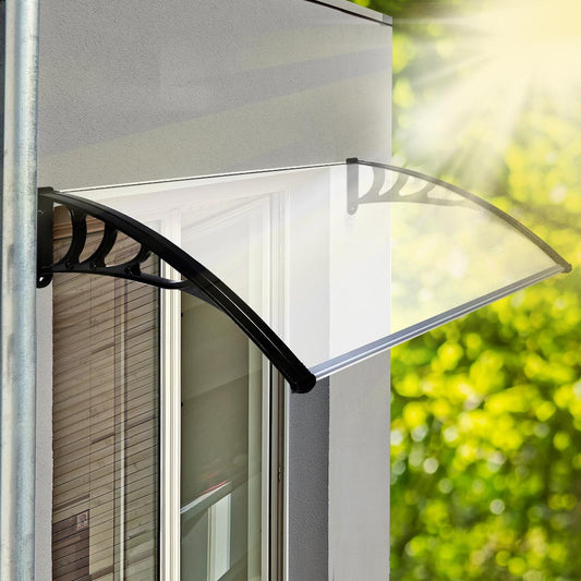 Mountview Window Door Awning Outdoor 1M x 1.5M Transparent 1x1.5M