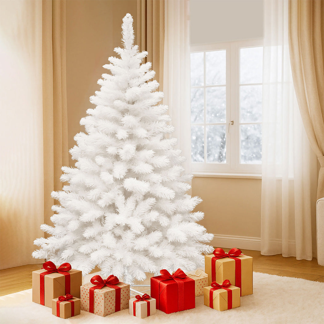 7ft 2.1m 900 Tips White Christmas Tree