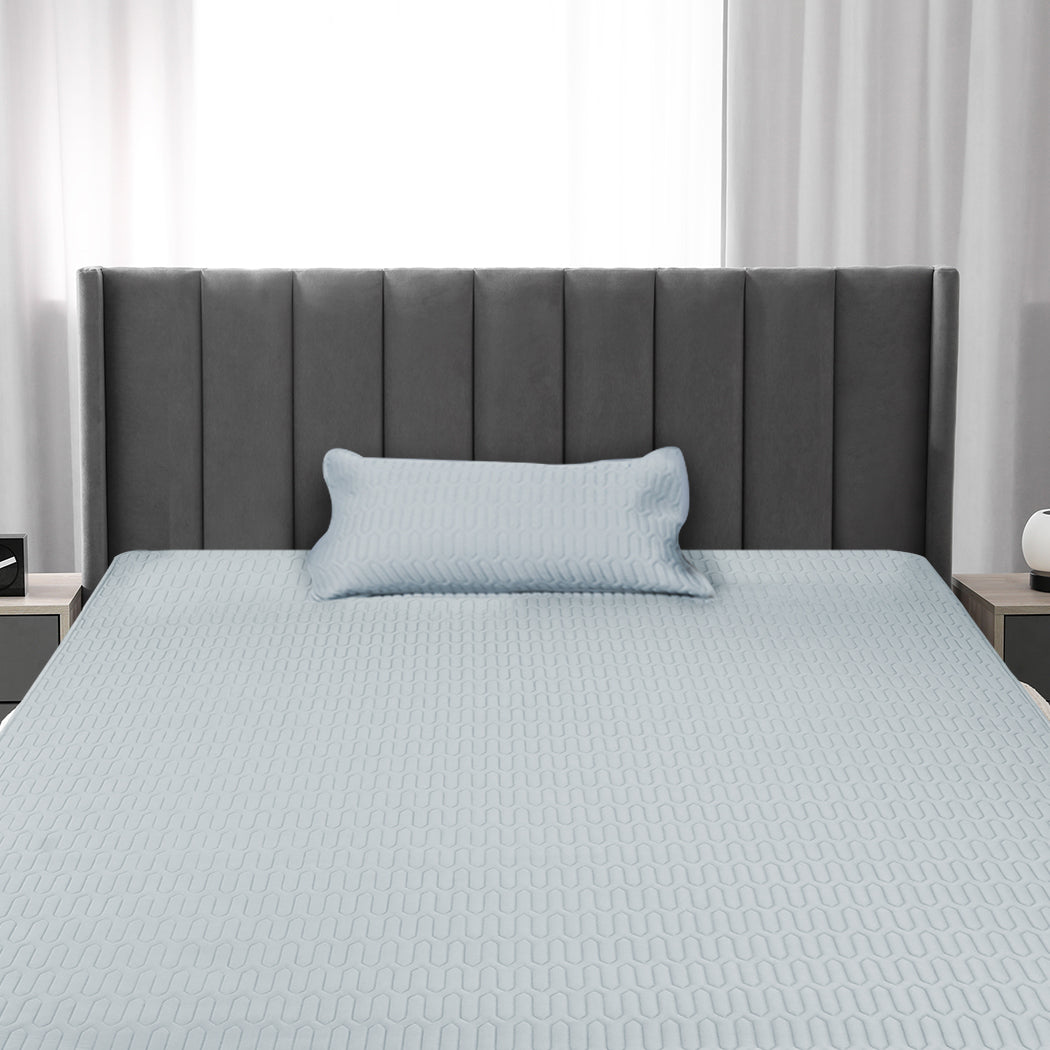 King Single Dreamz Latex Cooling Bed Sheet Set Fitted 2pcs