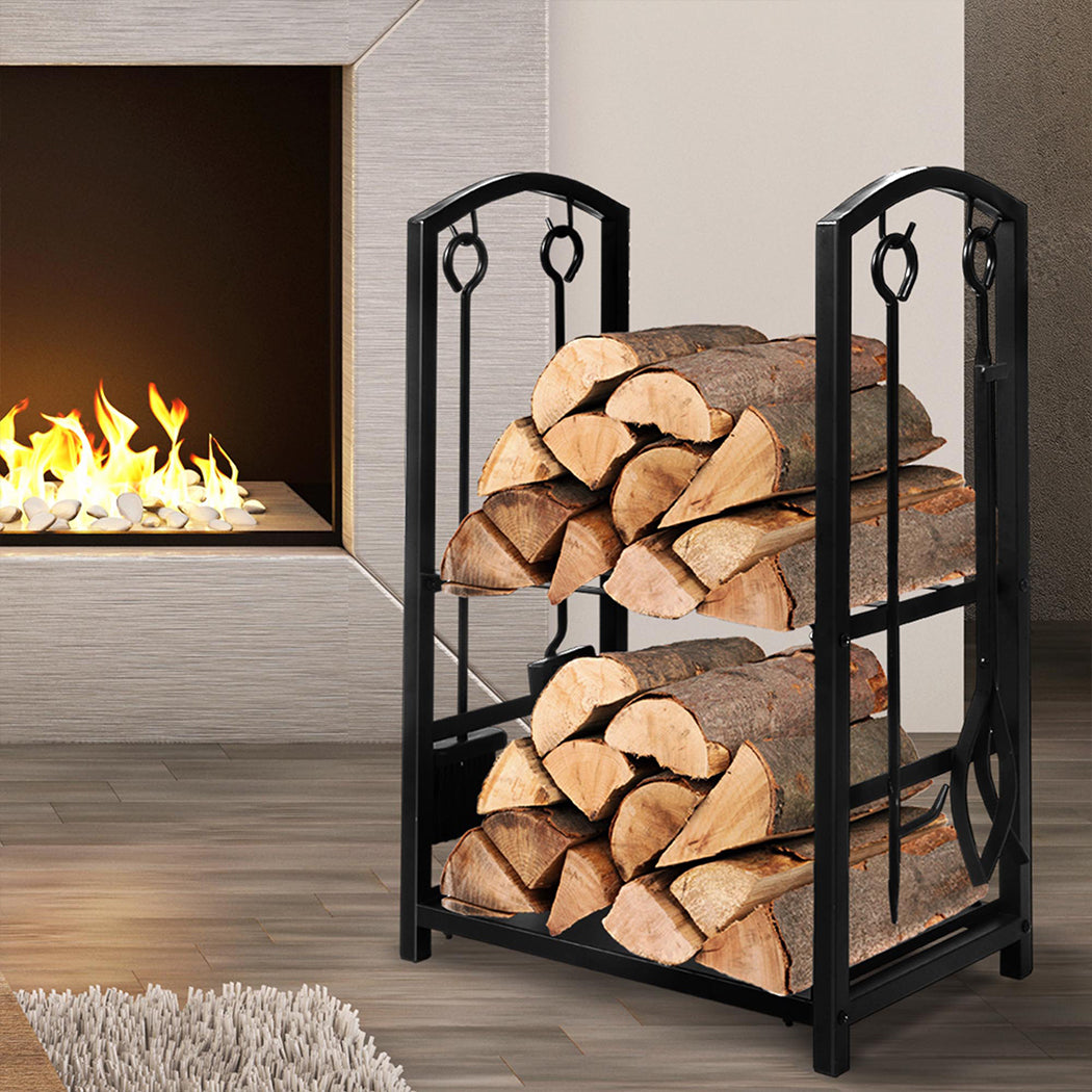 5-in-1 Multifunctional Fireplace Rack Firewood Rack – Factory Buys