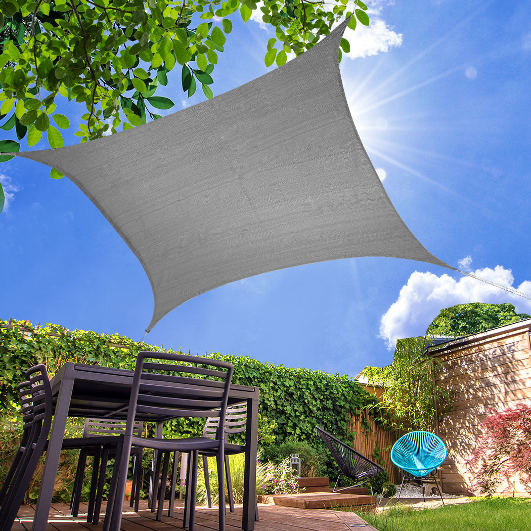 Mountview Sun Shade Sail Cloth Canopy Grey
