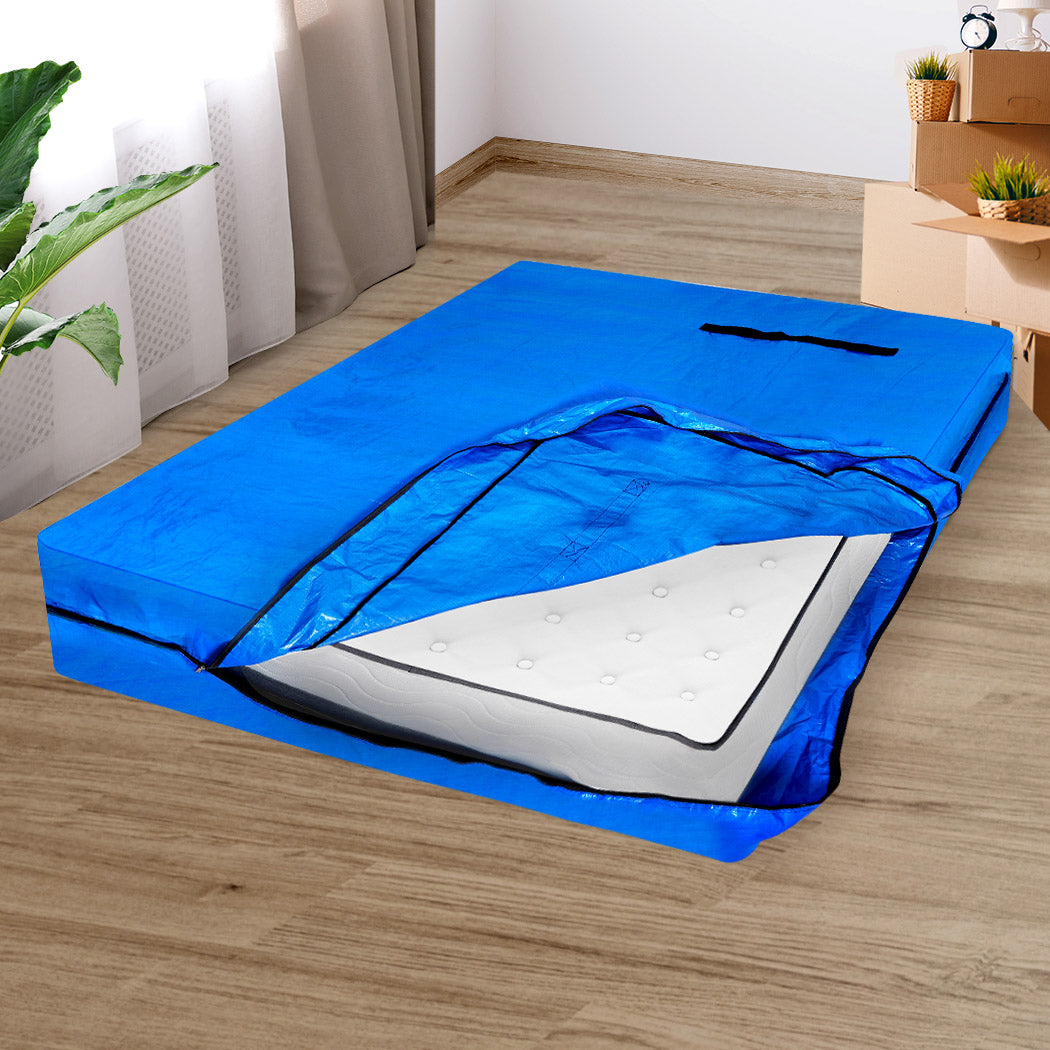 QUEEN Mattress Bag Protector Plastic - Blue