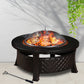 3 in 1 Outdoor Garden Fire Pit BBQ Firepit Brazier Round Stove Patio Heater