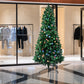 8ft 2.4m 500 LED Pre lit Slim Pencil Christmas Tree