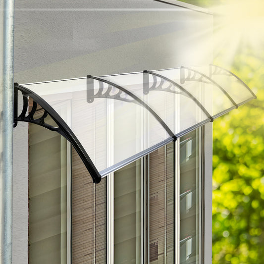 Mountview Window Door Awning Outdoor 1M x 4M Transparent 1x4M