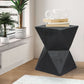 Idelle Side End Table Terrazzo Geometric - Black