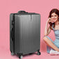 28" Luggage Suitcase Code Lock Hard Shell Travel Carry Bag Trolley - Dark Grey