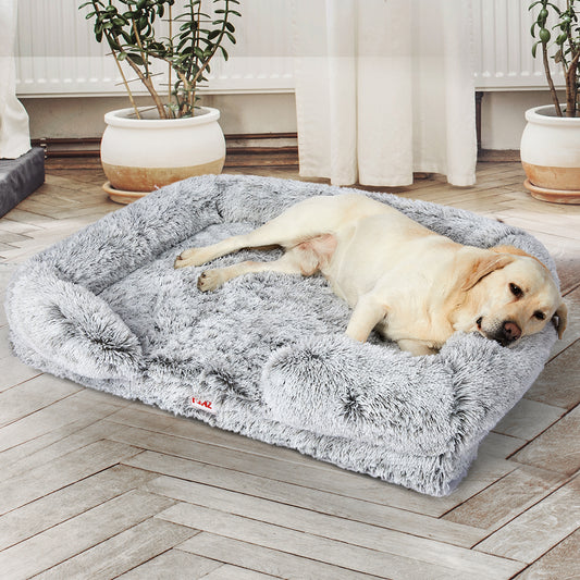 LARGE Dog Beds Pet Orthopedic Sofa - Grey