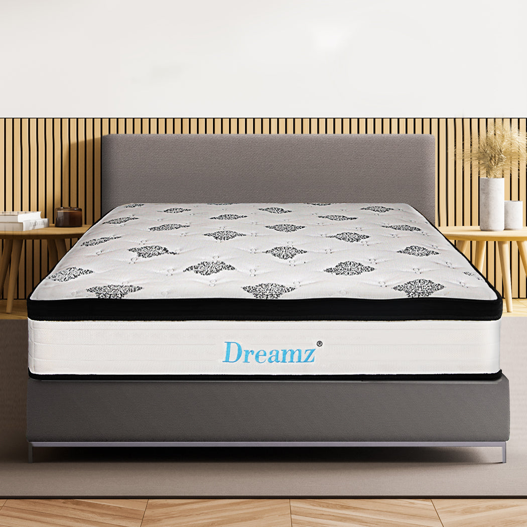 Elisa 30cm Mattress Spring Premium Top Foam Medium Firm - Double