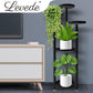 Plant Stand Outdoor Indoor Flower Pots Rack Garden Shelf Black 120CM