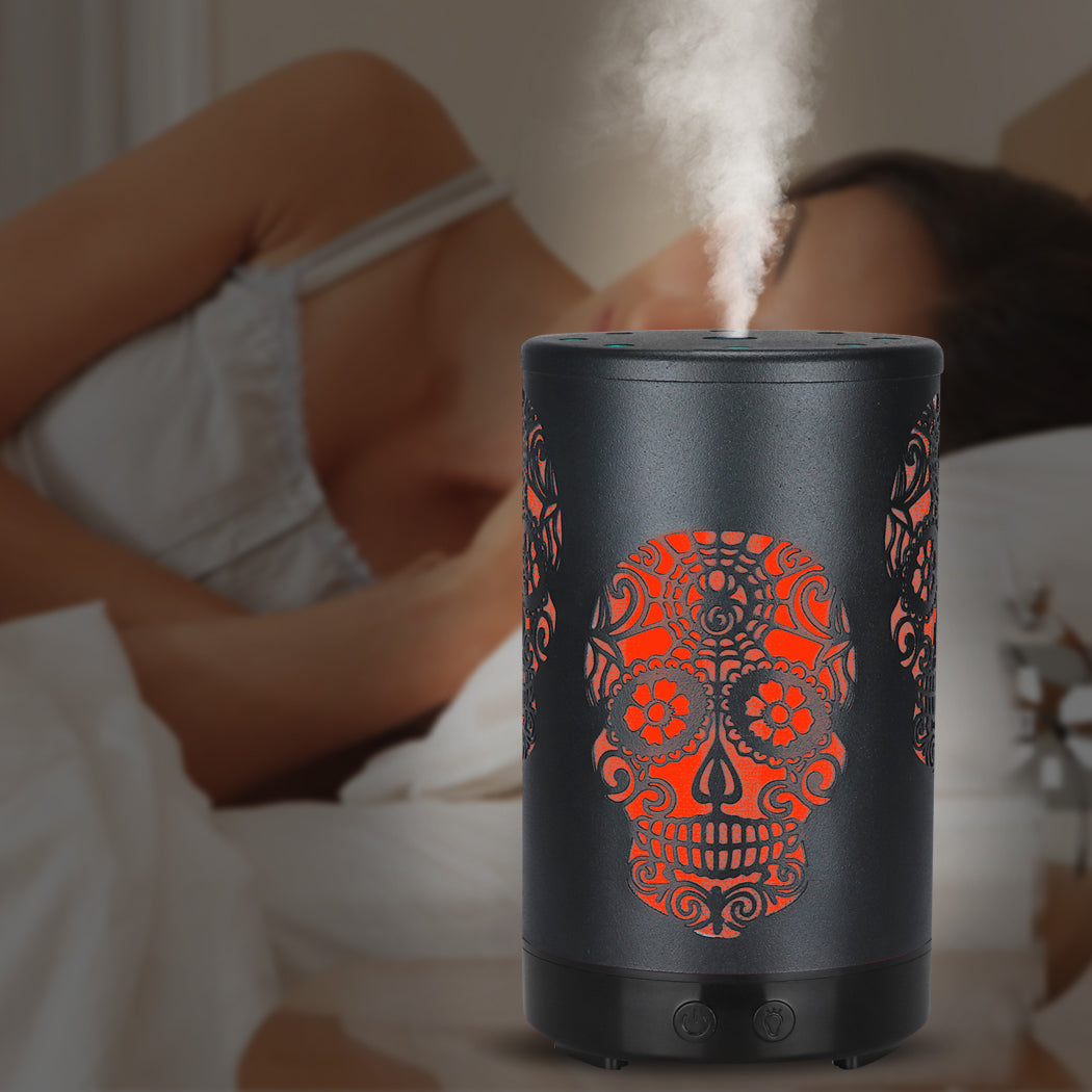 Aroma Diffuser Aromatherapy Ultrasonic Humidifier Essential Oil Purifier Skull