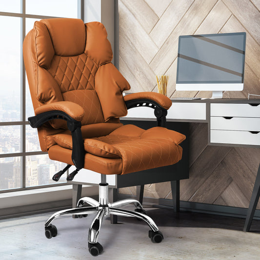 Levede Gaming Chair Office Computer Brown No Footrest