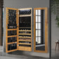 Mirror Jewellery Cabinet Makeup Storage Cosmetic LED Light Organiser Box
