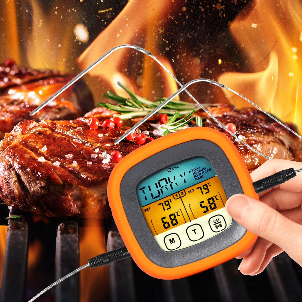 Digital Food Thermometer BBQ 2 Probe