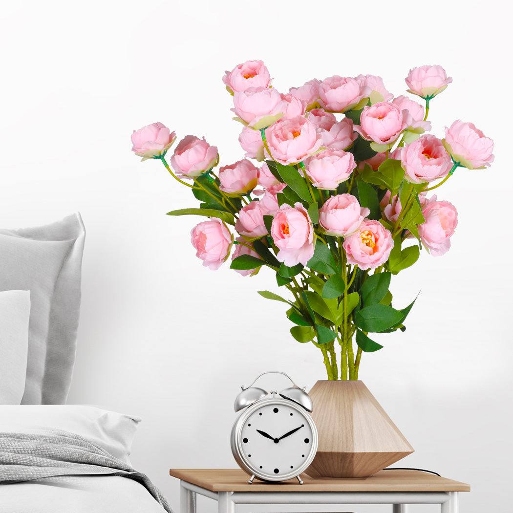 Set of 6 Artificial Indoor Outdoor Flower 7 Heads Garden Home Decor