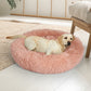 LARGE Dog Beds Pet Nest Calming - Pink