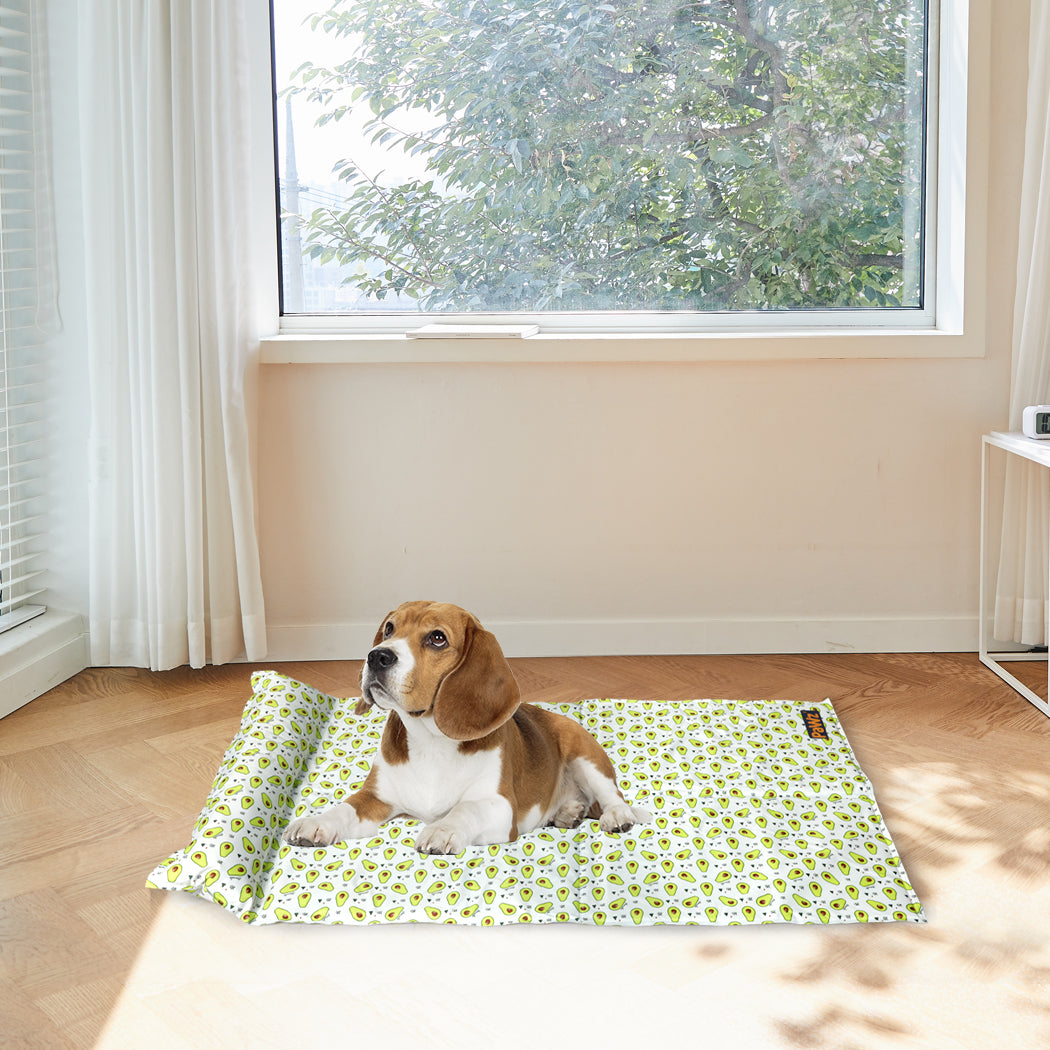 MEDIUM Dog Beds Pet Cooling Mat Gel Non-Toxic - Yellow