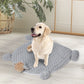 LARGE Dog Beds Pet Calming Squeaky - Grey