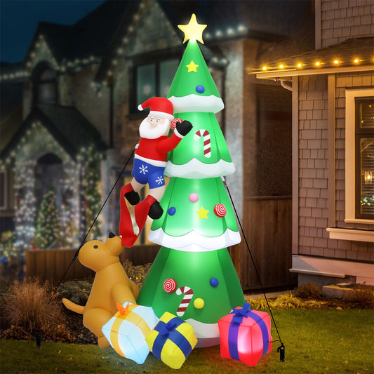 Santa Tree Christmas Inflatable - 2.4M