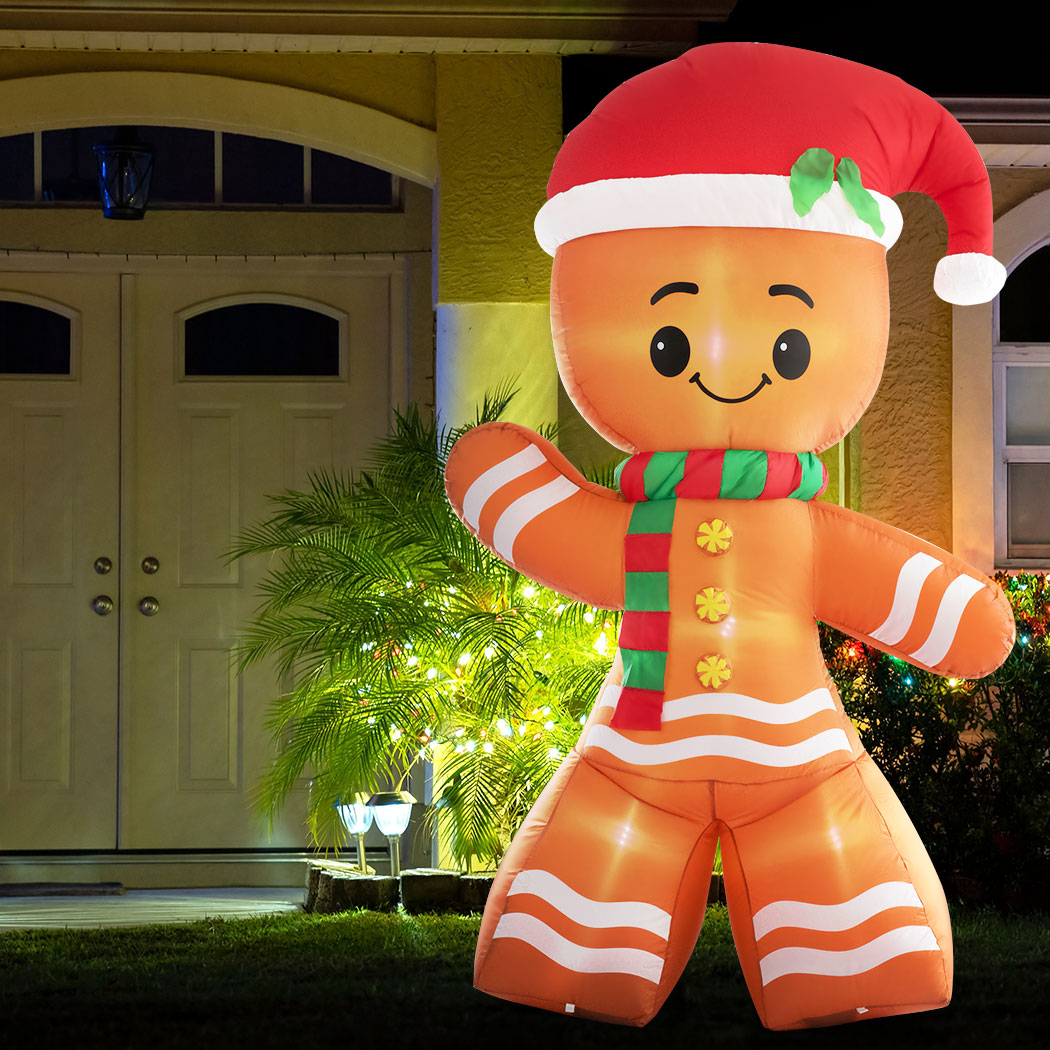 Gingerbread Christmas Inflatable Xmas Decorations - 2.4M