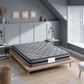 Cosseted Bed & Mattress Package with 22cm Mattress - Black & Wood Queen