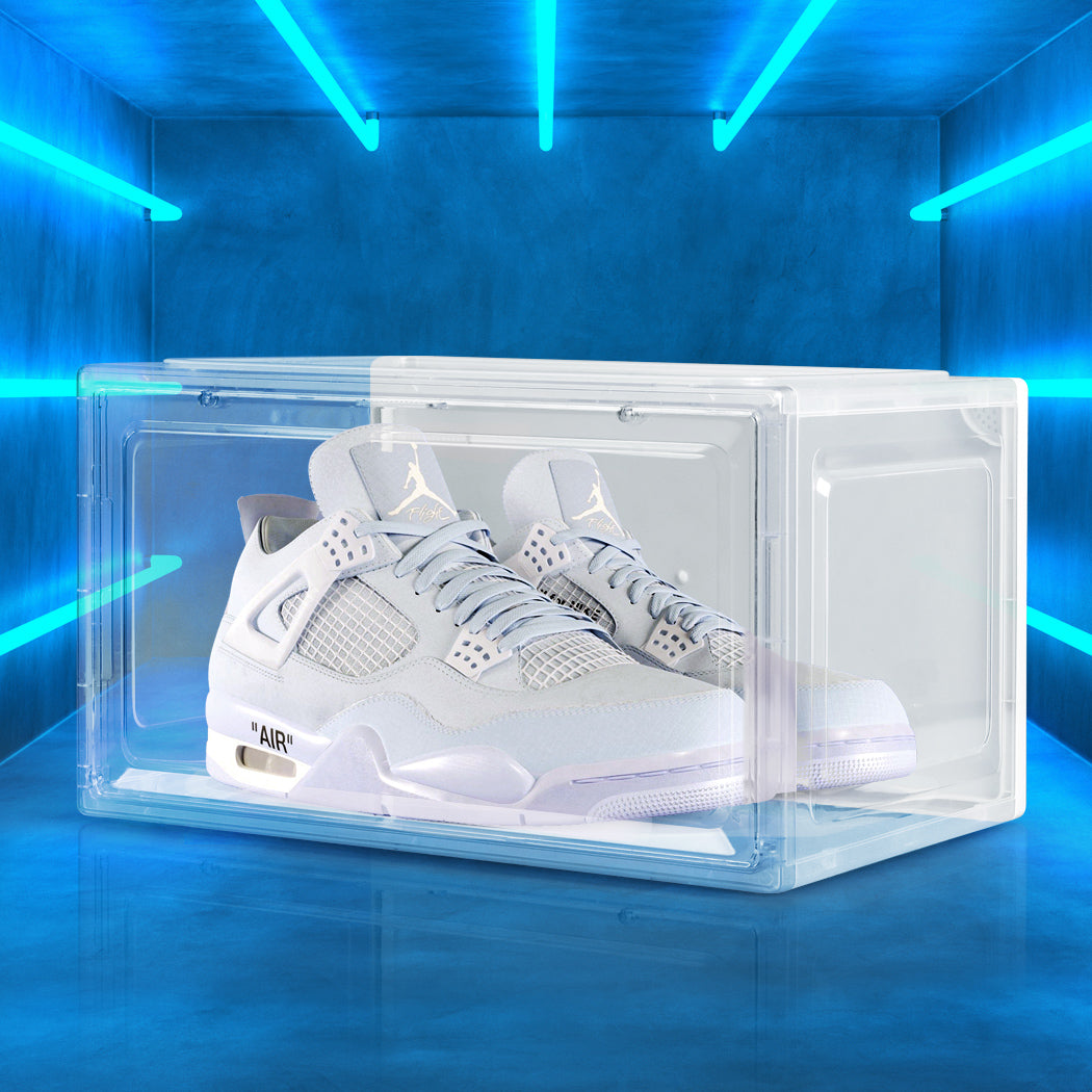 Shoe Display Box Sticker Stacked Shoe Box Acrylic Sneaker Display 1PC Clear – Factory Buys