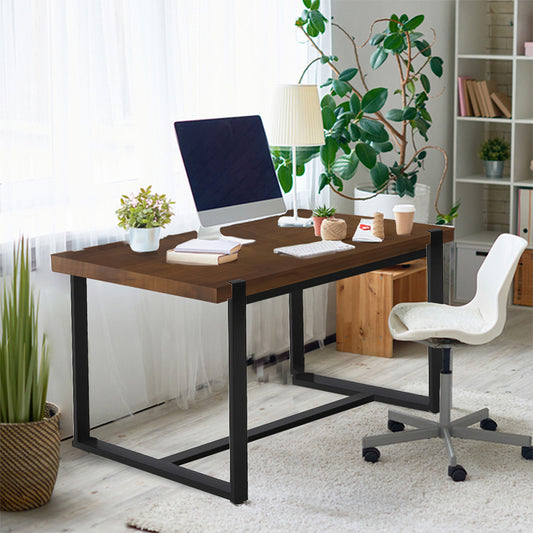 Dining Table Industrial Wooden Metal Kitchen Tables Cafe Restaurant 140Cm