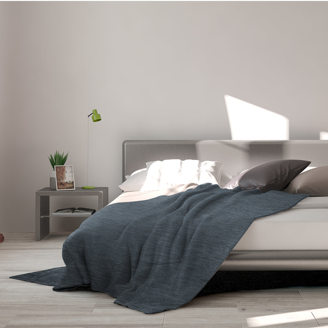 Whelan Throw Soft Blanket 160x210cm Cooling Summer - Grey
