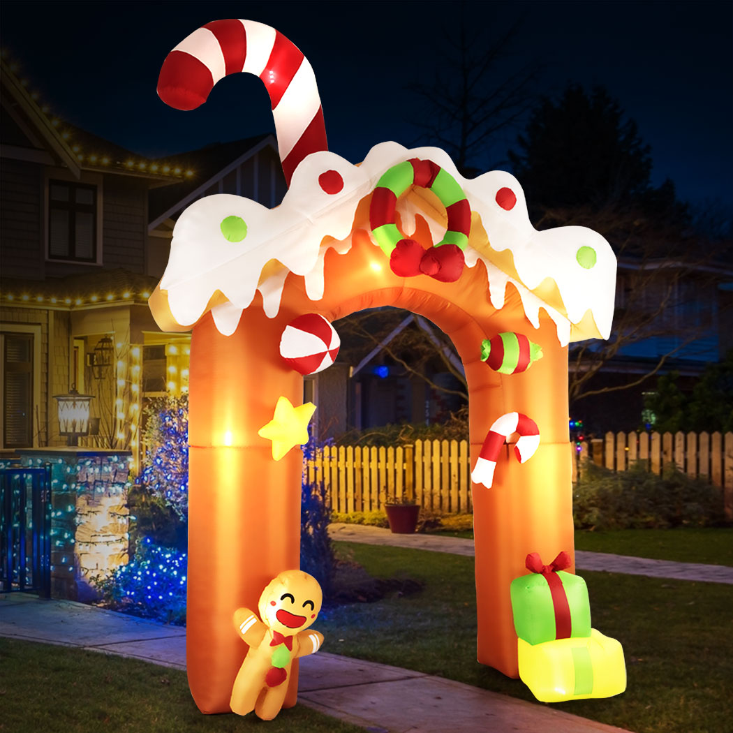 Gingerbread Archway Christmas Inflatable Xmas Decorations - 3M