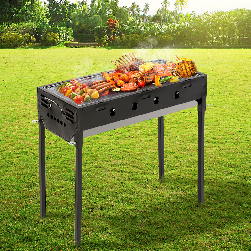 Charcoal BBQ Grill Portable Hibachi Outdoor Barbecue Set Camping Picnic Grills