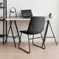 Cressida Set of 2 Dining Chairs Kitchen Table Chair Lounge Room Retro Padded Seat PU - Black