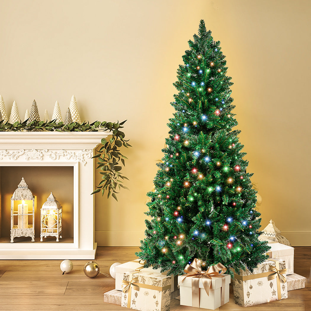 5ft 1.5m 200 LED Pre lit Slim Pencil Christmas Tree