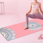 Yoga Mat Foldable Non-Slip Exercise - Pink