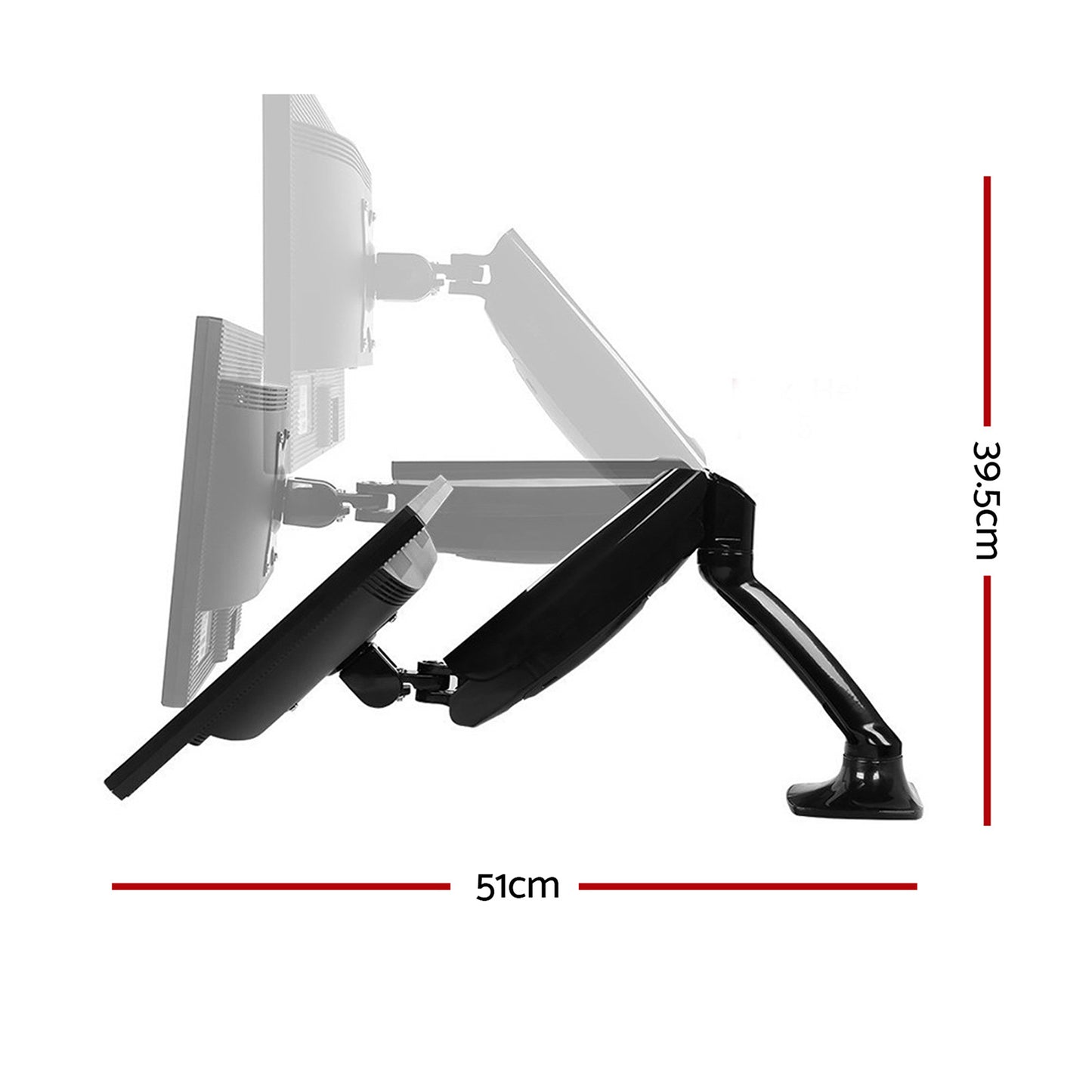 Monitor Arm Gas Spring Desk Mount Screen Holder