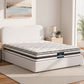 Quartz Bed & Mattress Package with 21cm Mattress Boucle Bed Frame - Beige Double