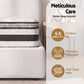 Quartz Bed & Mattress Package with 21cm Mattress Boucle Bed Frame - Beige Double