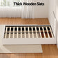 Quartz Bed & Mattress Package with 21cm Mattress Boucle Bed Frame - Beige Double