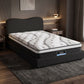 Quartz Bed & Mattress Package with 32cm Mattress Boucle Bed Frame - Black King Single