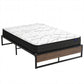 Bronzite Bed & Mattress Package with 16cm Mattress - Black Double