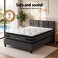 Jadeite Bed & Mattress Package with 36cm Mattress - Charcoal Queen