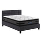 Jadeite Bed & Mattress Package with 36cm Mattress - Charcoal Queen