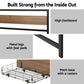 Spinel Bed & Mattress Package with 18cm Mattress Metal Bed Frame 2 drawers - Black Queen