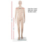 175cm Tall Full Body Female Mannequin - Skin Coloured