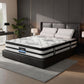 Leontine 34cm 5-Zone Euro Top Pocket Spring Mattress with 2 Natural Latex Contour Pillows - Queen