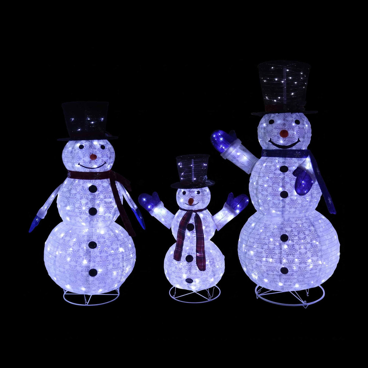 3-Pieces Christmas Lights 330 LED Fairy Light Snowman Decorations